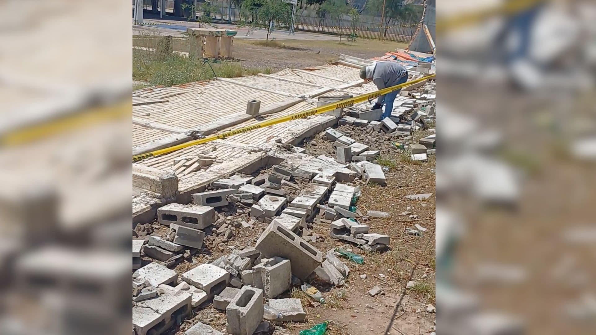 Se Desploma Barda de la Secundaria Técnica No.1 de Torreón