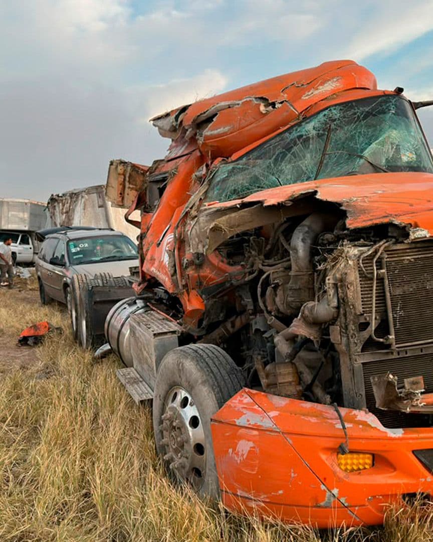 Presuntamente el chofer habría dormitado al volante sobre la autopista Carbonera–Ojo Caliente