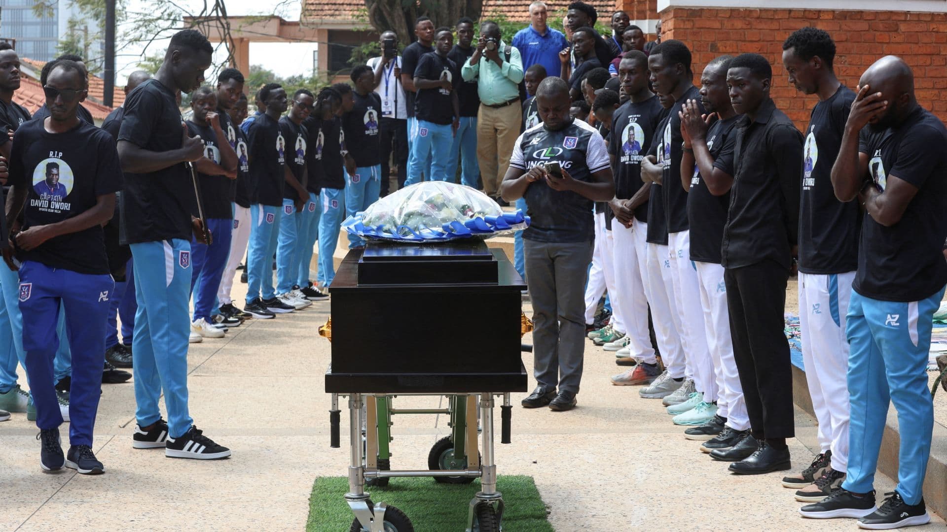 Velorio de David Owori, jugador de la selección de Uganda