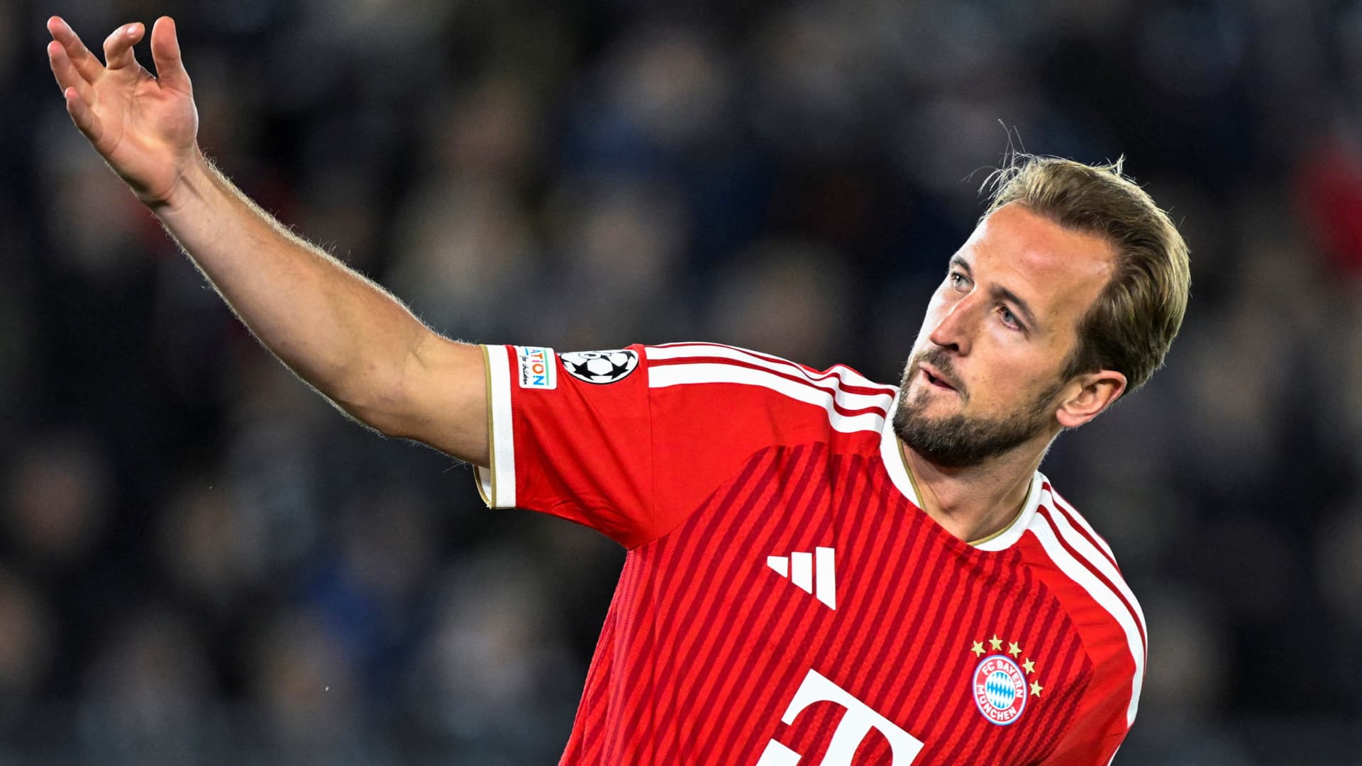 Harry Kane durante un partido de la UEFA Champions League