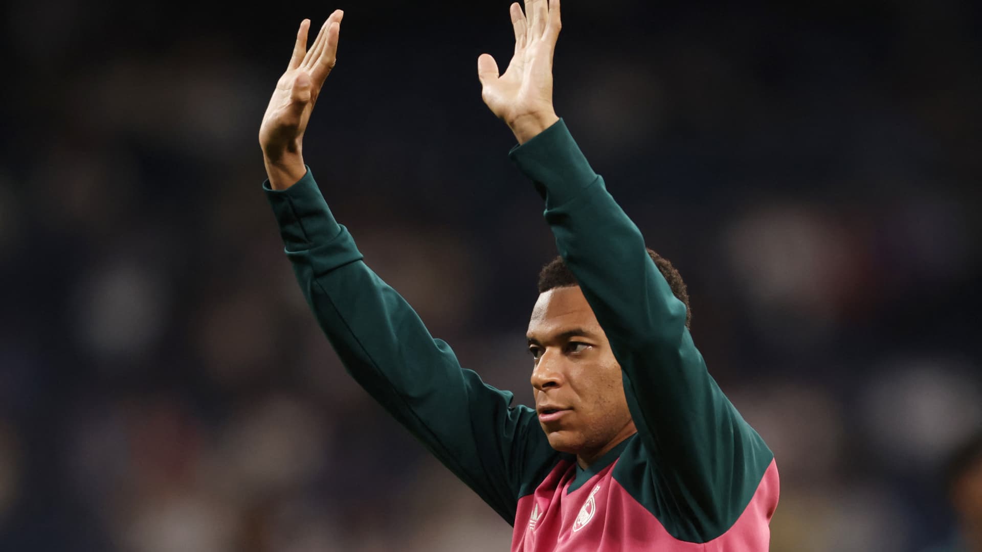 Kylian Mbappé durante un partido el Real Madrid en LaLiga de España