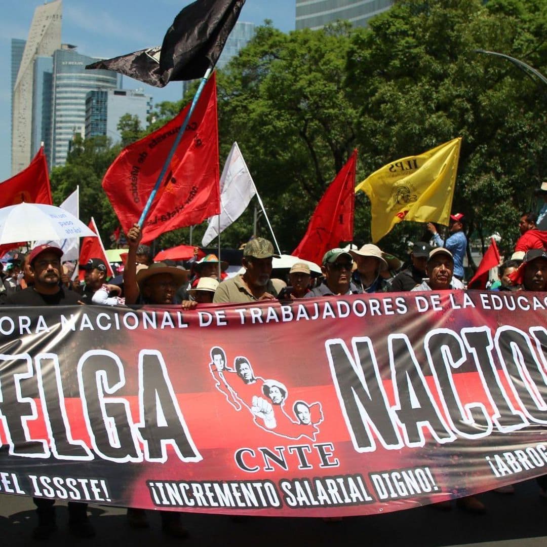 Marcha de la CNTE en la CDMX