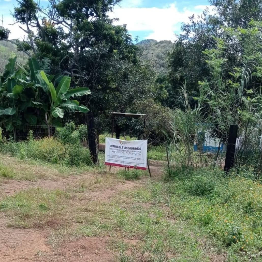 El predio ubicado en La Curva en Xalisco, Nayarit, fue asegurado por autoridades