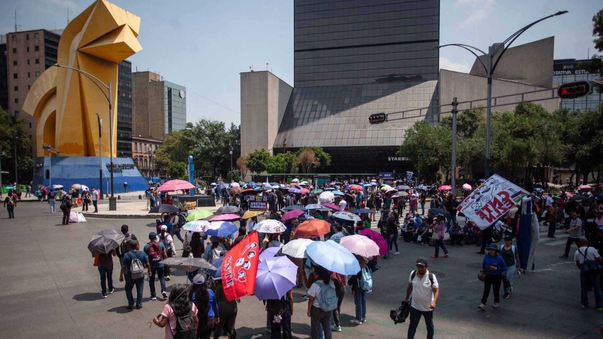 CNTE realiza bloqueos en CDMX