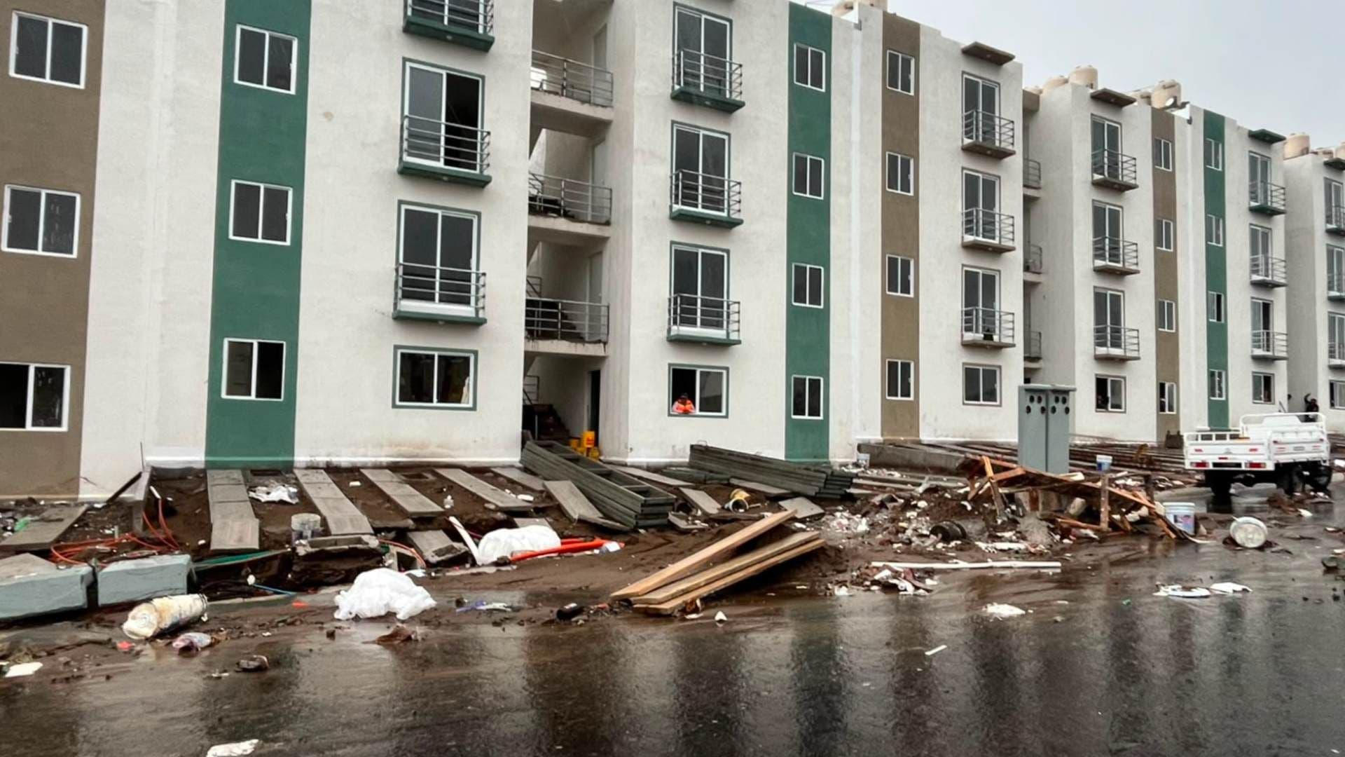Fuertes Lluvias Provocan Deslave en Zona de Condominios de Interés Social en Veracruz