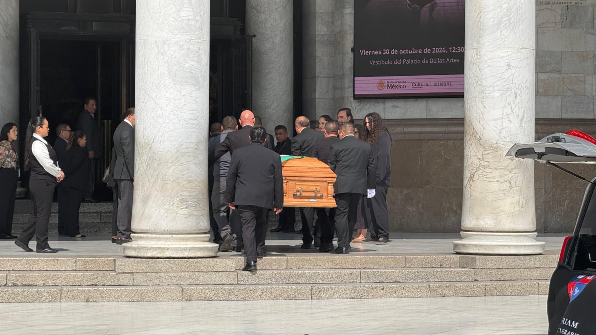 Filas para dar el último adiós a Cuauhtémoc Cárdenas en Bellas Artes. Foto: N+