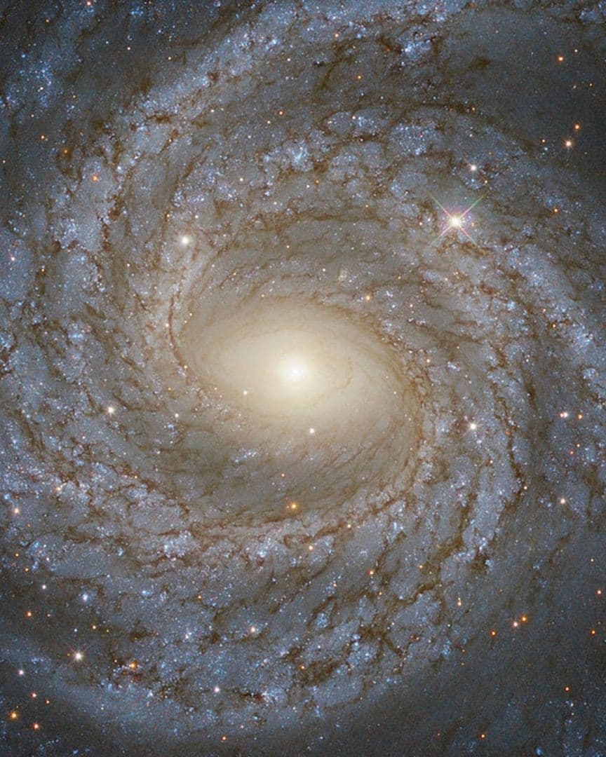 Fotografía de una galaxia semejante a la Vía Láctea