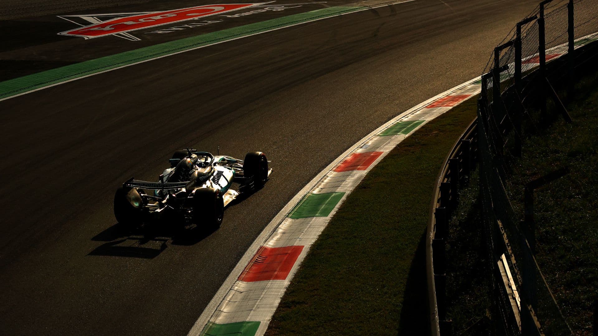 George Russell, de Mercedes, durante el Gran Premio de Italia 2026