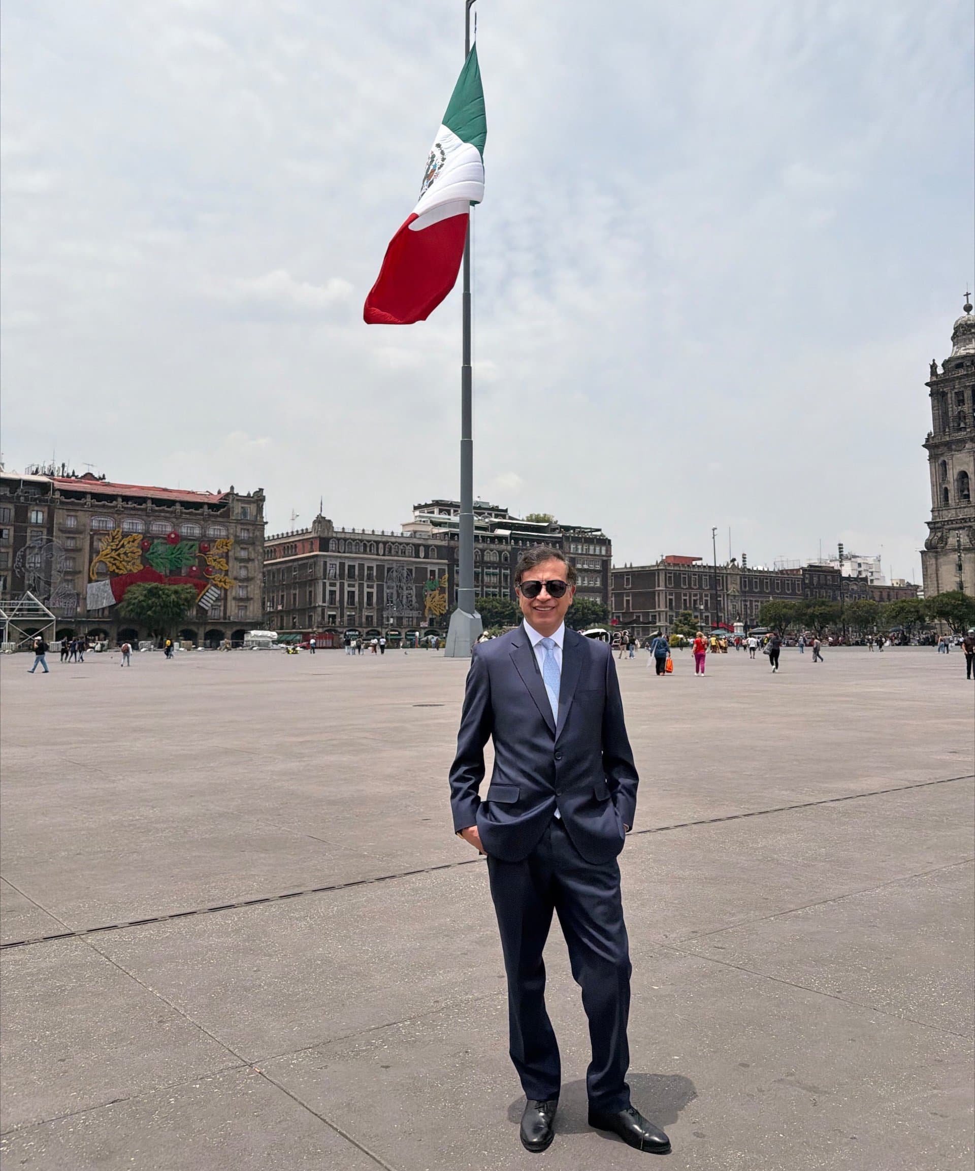 Gustavo Petro en el Zócalo