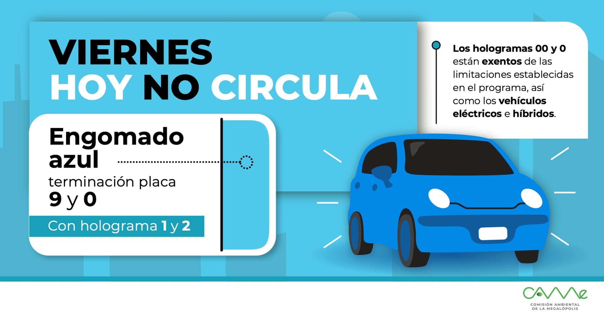 Hoy No Circula Viernes 2 de Octubre