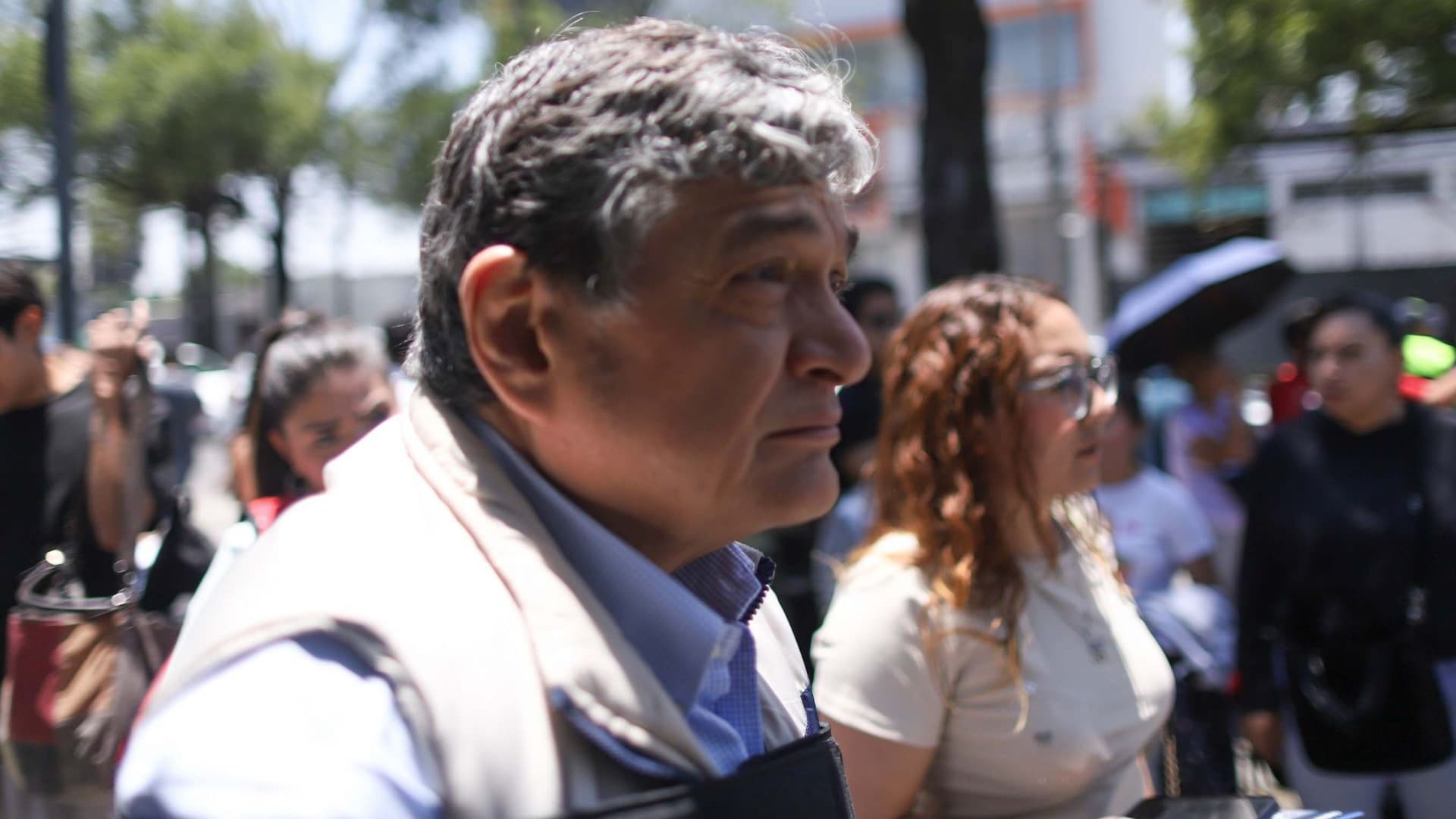 Uuc-Kib Espadas Ancona, hace fila como los demás aspirantes a una licenciatura de la UNAM. Foto: Cuartoscuro