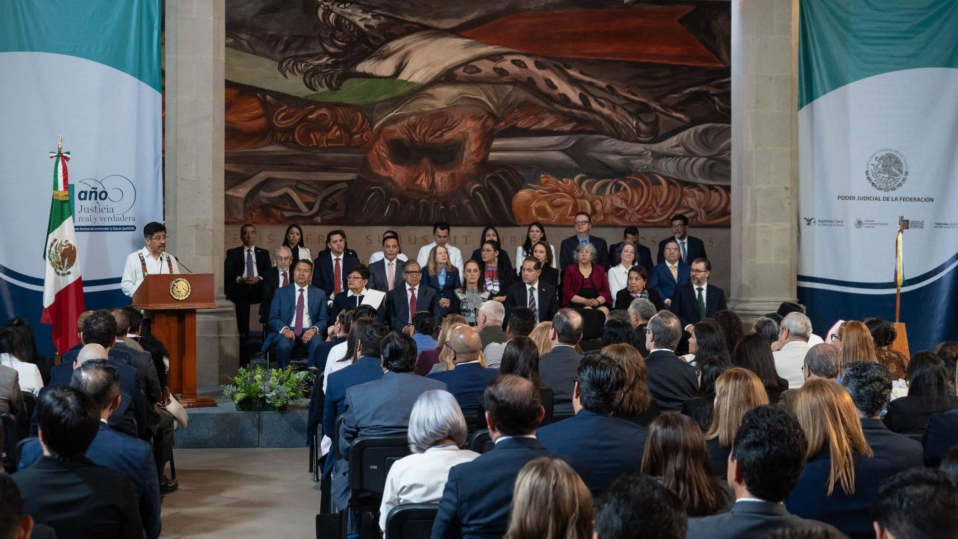 Ceremonia por el primer año de la nueva Suprema Corte de Justicia de la Nación