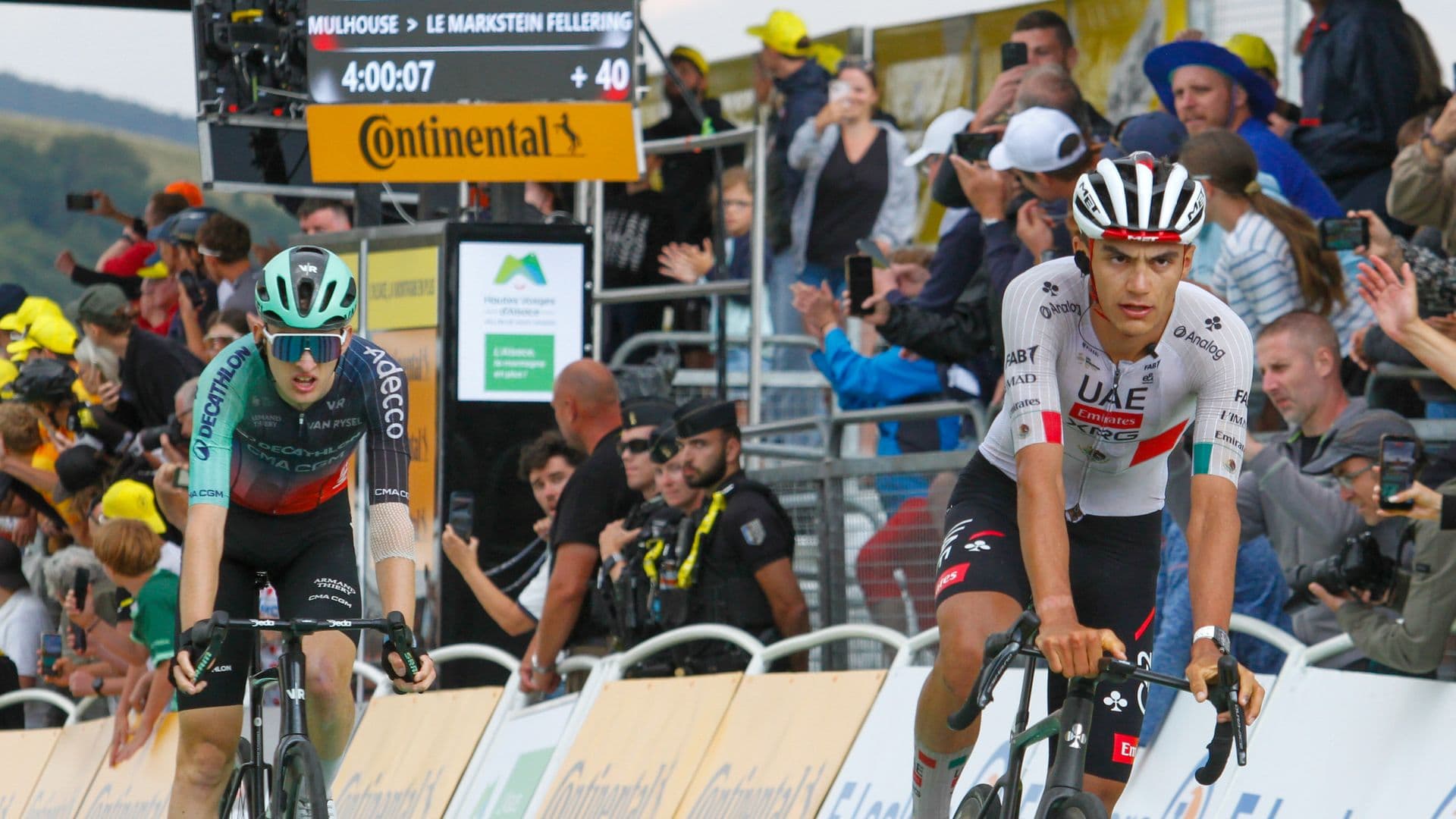 Isaac del Toro en Etapa 14 del Tour de Francia 2026