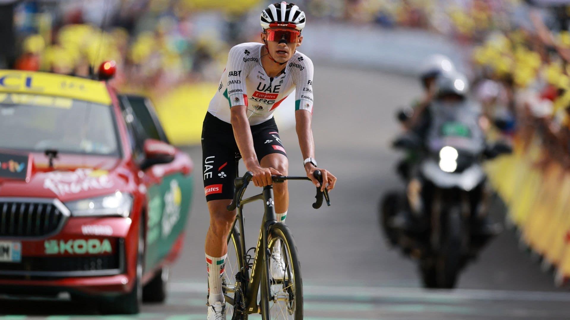 Isaac del Toro y sus compañeros del UAE Team rodarán en la ADAC Cyclassics de Hamburgo 2026.