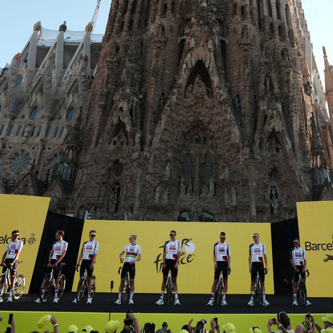 Presentación del UAE Team Emirates en la Tour de Francia