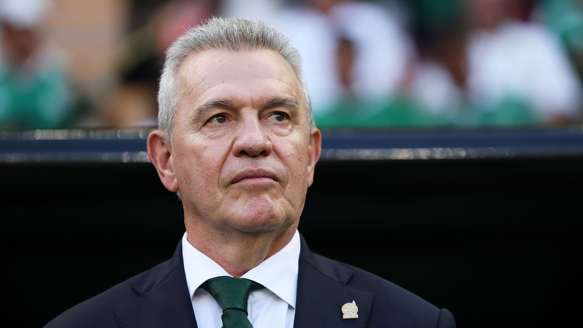 Javier Aguirre durante un partido del Mundial 2026