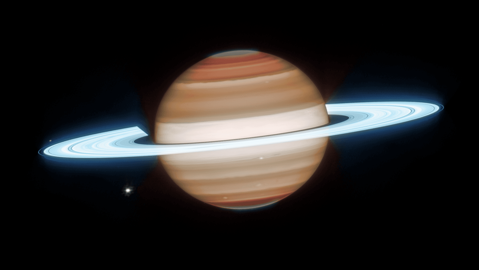 Saturno visto por el James Webb en 2024