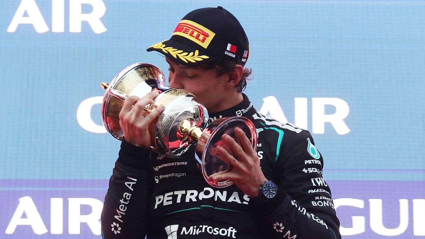 Kimi Antonelli celebra su segundo lugar en el Gran Premio de Bahréin 2026