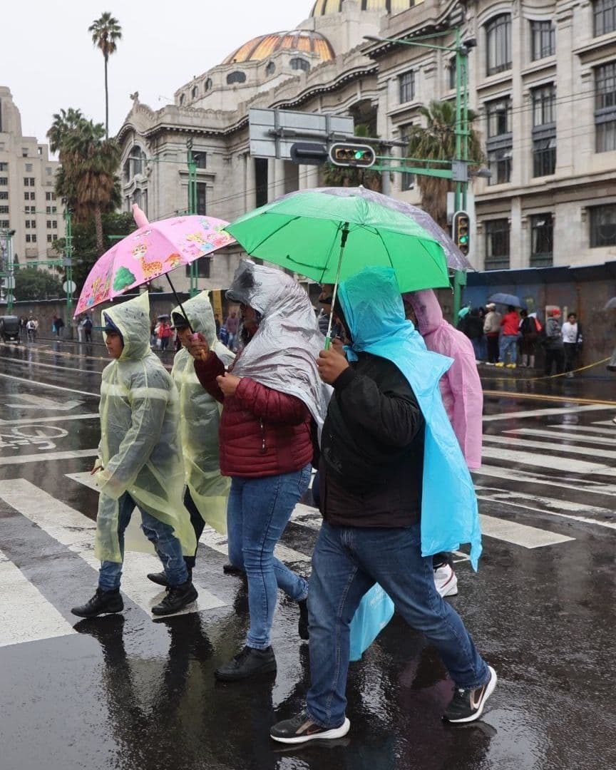 Lluvia en el Centro Histórico