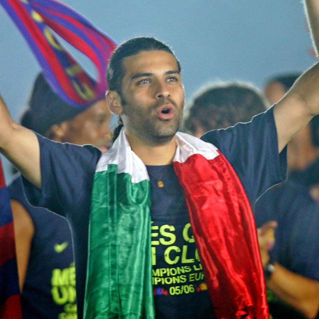 Rafael Márquez celebrando el título de la UEFA Champions League