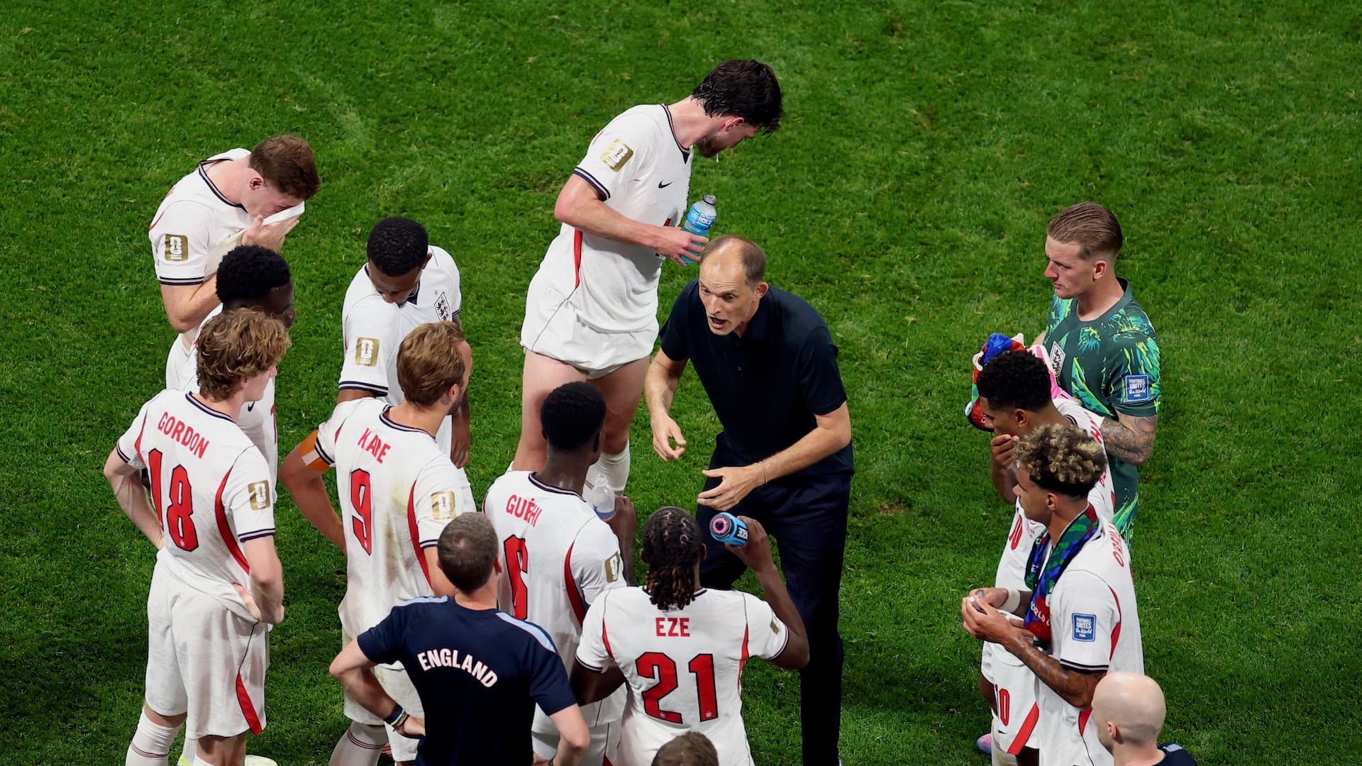 Inglaterra en pausa de hidratación