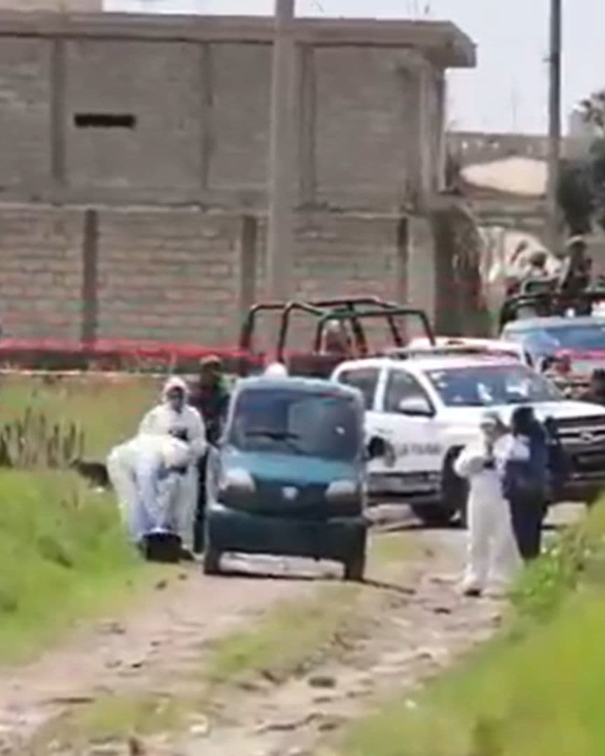 Homicidio Hombre Muerto a Balazos en Vehículo de La Resurrección Puebla