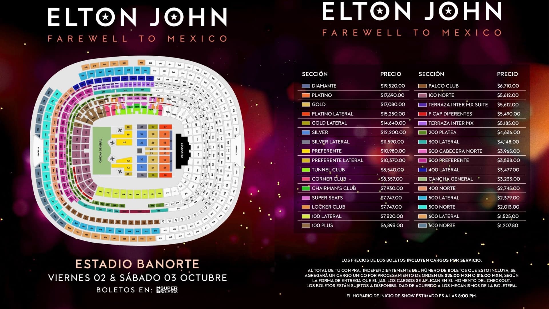 precios-boletos-elton-john-mexico-mapa-zonas
