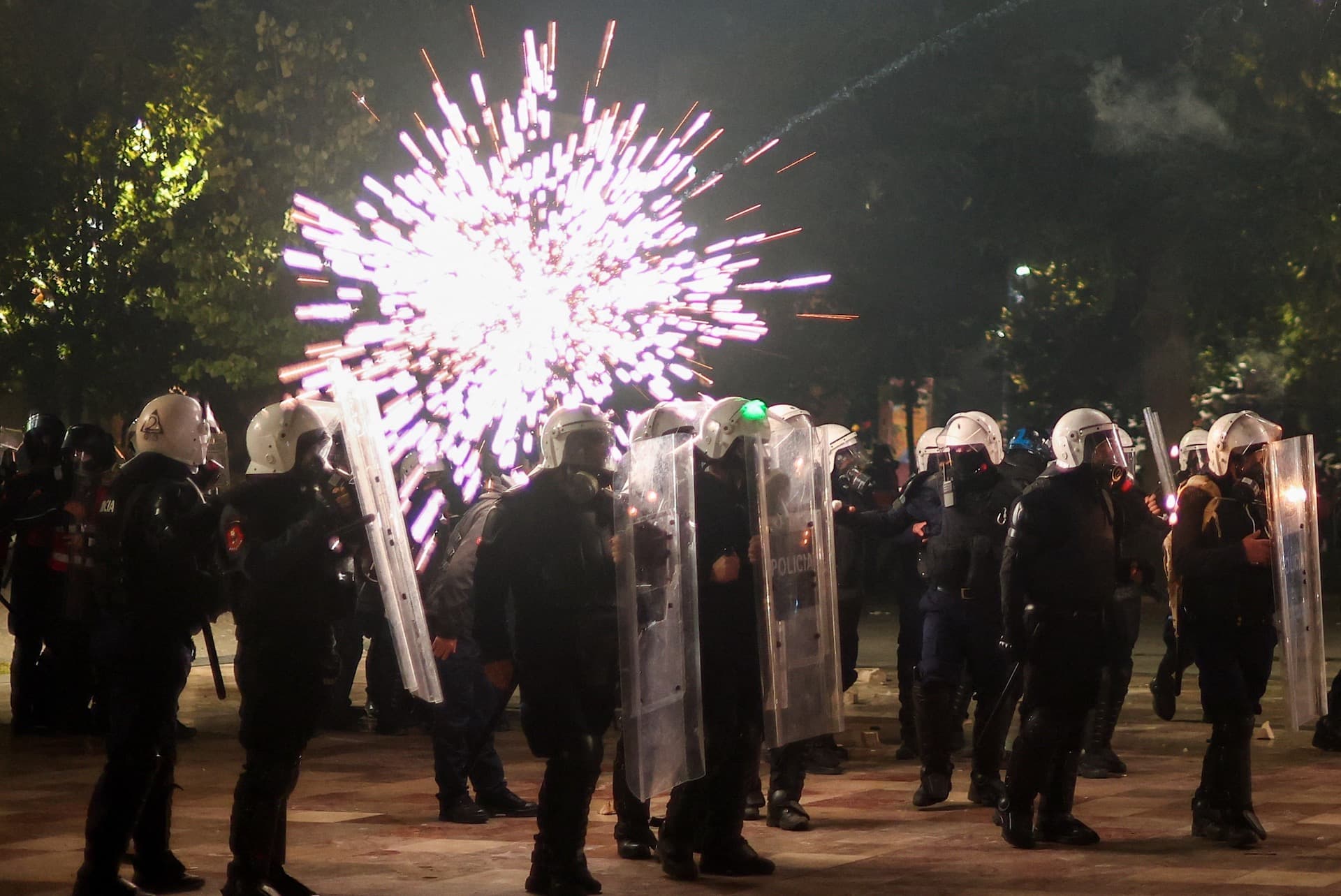 Protestas antigubernamentales en Albania