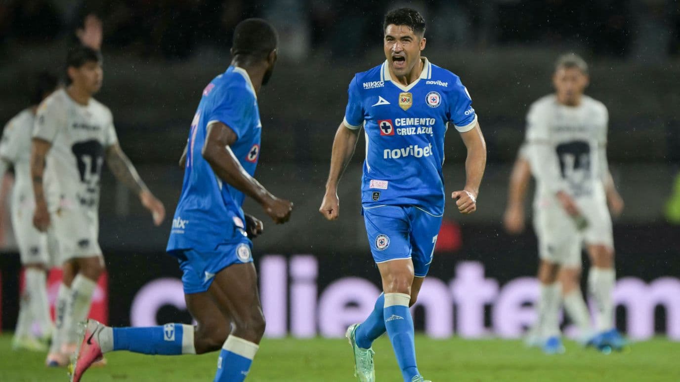 Partidazo en la Liga MX; Lluvia de Goles entre Pumas y Cruz Azul