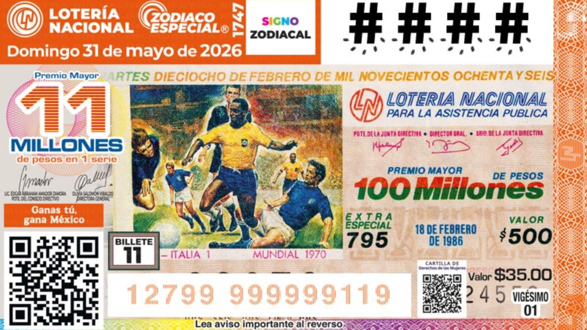 Resultados Lotería Nacional En Vivo Hoy 31 de Mayo 2026: Ganadores Sorteo Zodiaco Especial 1747