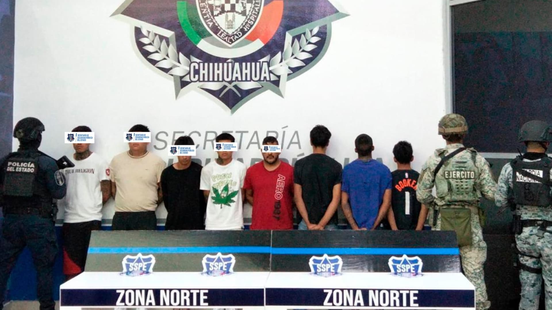 En total, ocho personas fueron puestas a disposición de las autoridades.