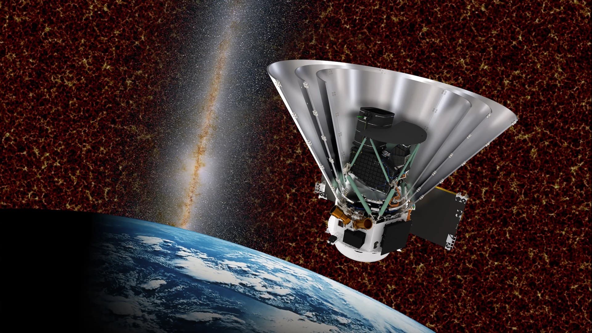 Illustración del Telescopio SPHEREx de la NASA