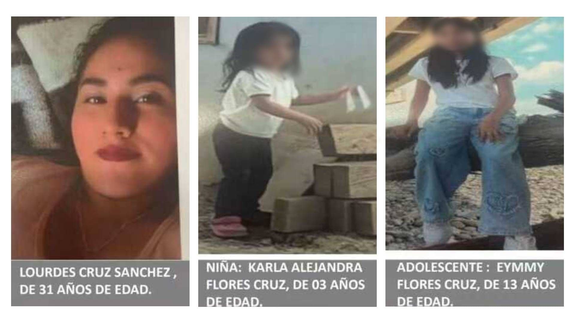 Una Madre y sus Dos Hijas Menores son Reportadas como Desaparecidas en Veracruz