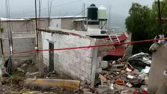 Video: Casas Dañadas por Colapso de Tanque de Agua en Chimalhuacán, Estado de México