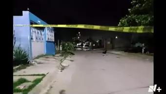 Lugar del asesinato de un taxista en Coatzacoalcos 