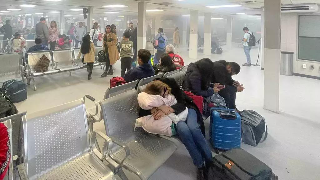 Foto: Suspenden Vuelos por Incendio en Restaurante en Aeropuerto de Monterrey 
