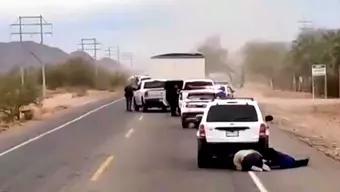 Foto: Balacera en la Carretera 100 de Sonora que Dejó 6 Criminales Muertos