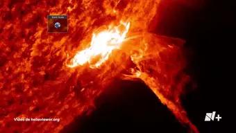 Se Registra Mega Explosión Solar de 500 Mil Kilómetros