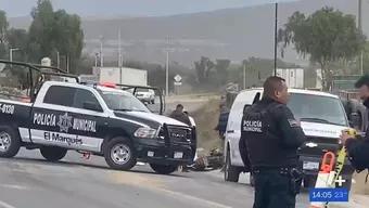 Mujer Motociclista Fallece al Derrapar en el Pavimento en Querétaro