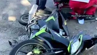 Foto: Choque Deja Motociclista Lesionado en Tepic, Nayarit