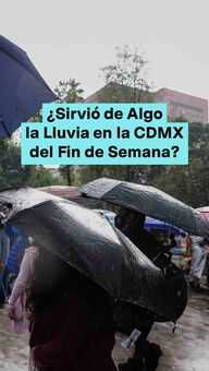 FOTO: Lluvia en la CDMX 