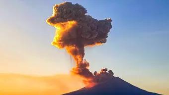 VIDEO: Fumarola Volcán Popocatépetl | Hoy Martes 20 de Febrero del 2024