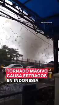 Tornado Masivo Causa Estragos en Indonesia