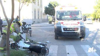 Un motociclista provocó un accidente múltiple al no respetar la señal de alto en el centro de Torreón.