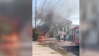 Se Incendia Camioneta en Ciudad Madero