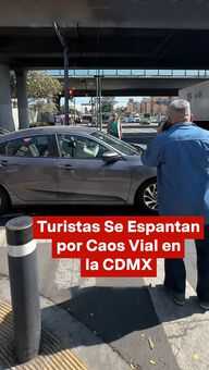 Turistas se Espantan Porque Nadie Respeta los Semáforos en CDMX