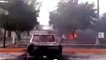 Queman Patrullas y Ambulancias tras Enfrentamientos en Doctor Coss, Nuevo León