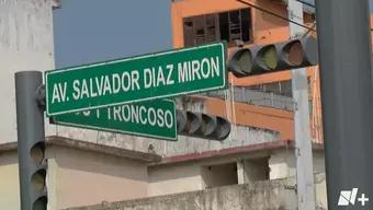 cruce donde sucedió el accidente de la periodista Miriam Serrano Gamboa 