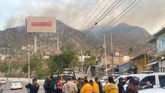FOTO: Incendio Forestal en ‘El Veladero’ en Acapulco