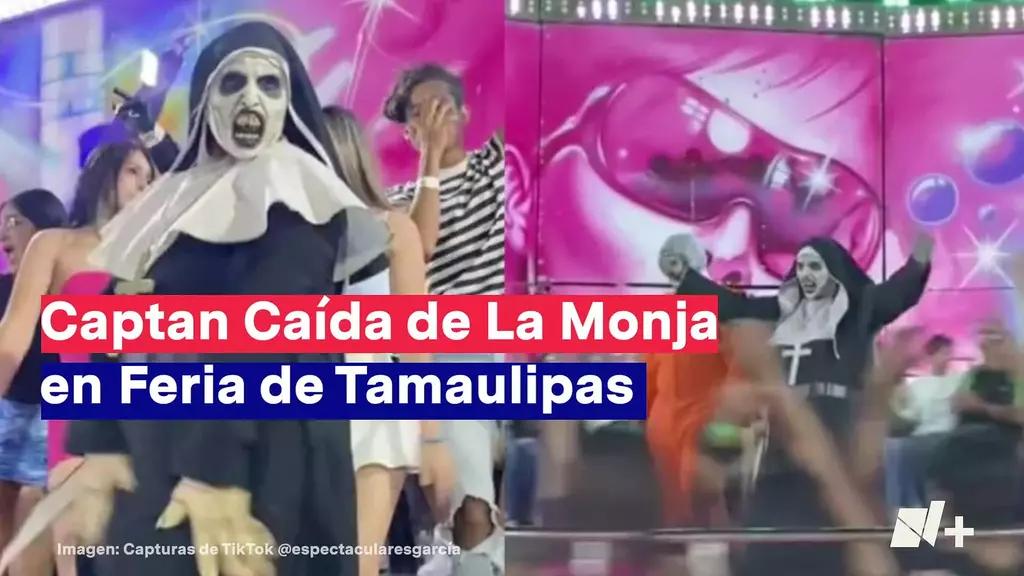 Captan Caída de La Monja en Feria de Tamaulipas